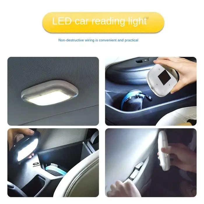 Plafonniers de voiture 10 LED veilleuse de lecture USB charge magnétique dôme lampe coffre lampe lum