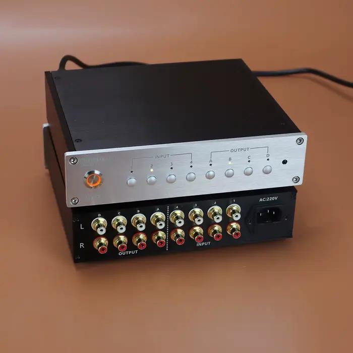 Sélecteur de Signal Audio stéréo double canal, commutateur RCA, amplificateur de Source, changeur de