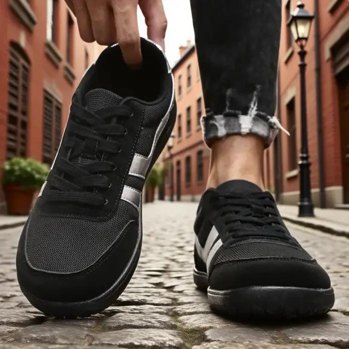 Nouvelle mode chaussures pour hommes à bout large unisexe course en plein air zéro goutte baskets dé