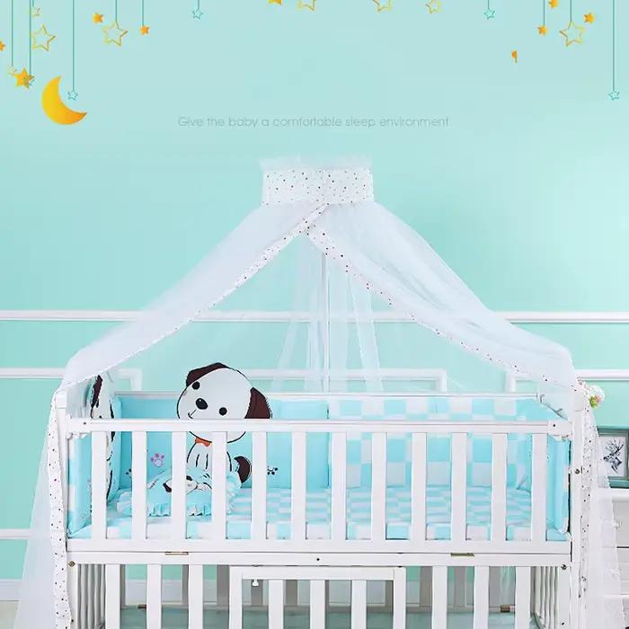 Moustiquaire d'été pour bébé, auvent de lit, Support pour lit de bébé, dôme, moustiquaire, rideau de