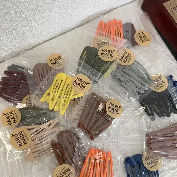 5 pièces/lot petits Clips BB pince latérale de cheveux délicate frange Simple épingles à cheveux tem