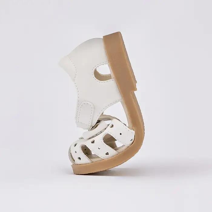 Dave Bella bébé filles sandales été belles chaussures en cuir souple enfants princesse chaussures en