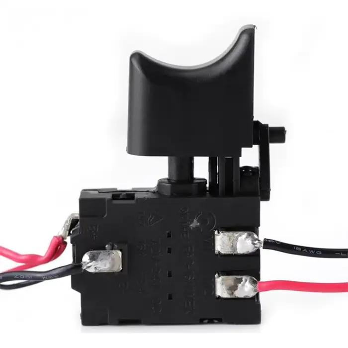 Interrupteur de perceuse électrique DC7.2-24V, bouton de contrôle de vitesse pour perceuse sans fil