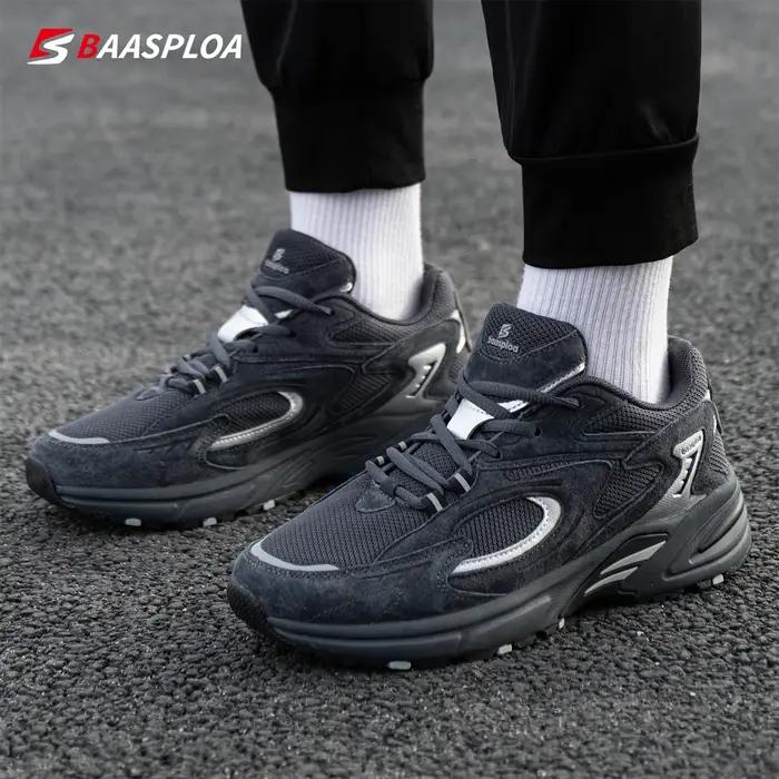 Chaussures de course légères Baasploa pour hommes - Maille respirante pour sport et marche décontractée