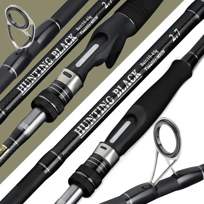 JOHNCOO 2.7m 3.0m 3 sections canne à pêche en carbone H/MH puissance 2 conseils tige de coulée rotat