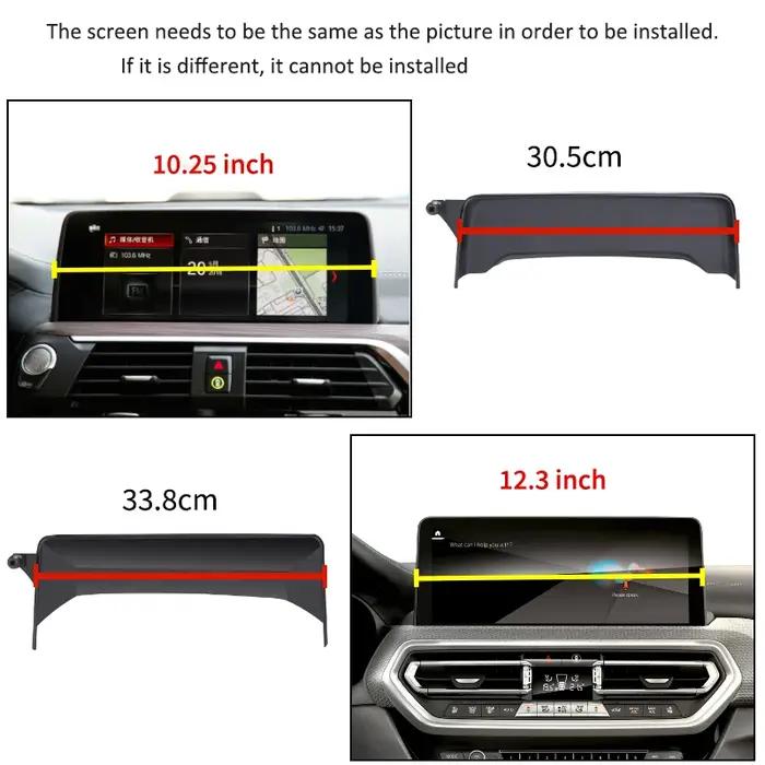 Support de téléphone de voiture Support d'écran Base dédiée dans la voiture Support Mobile pour BMW