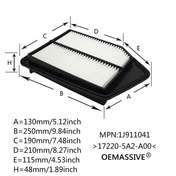 Filtre à air de moteur de voiture pour Honda Accord, nettoyeur d'accessoires automobiles, Acura TLX,