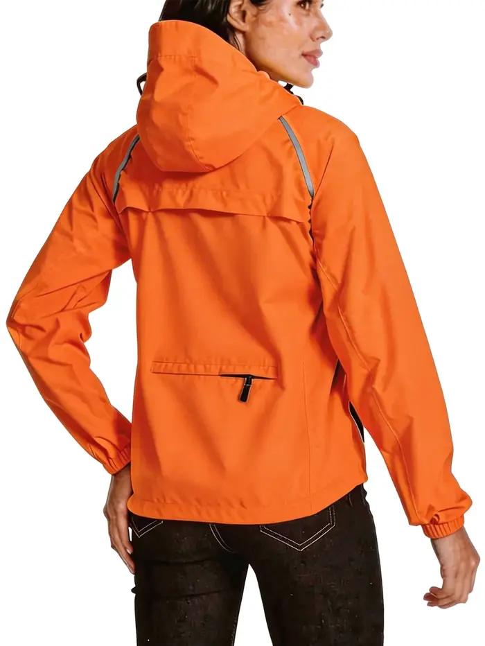 Veste à capuche imperméable et coupe-vent pour femmes, veste de sport respirante à manches longues,