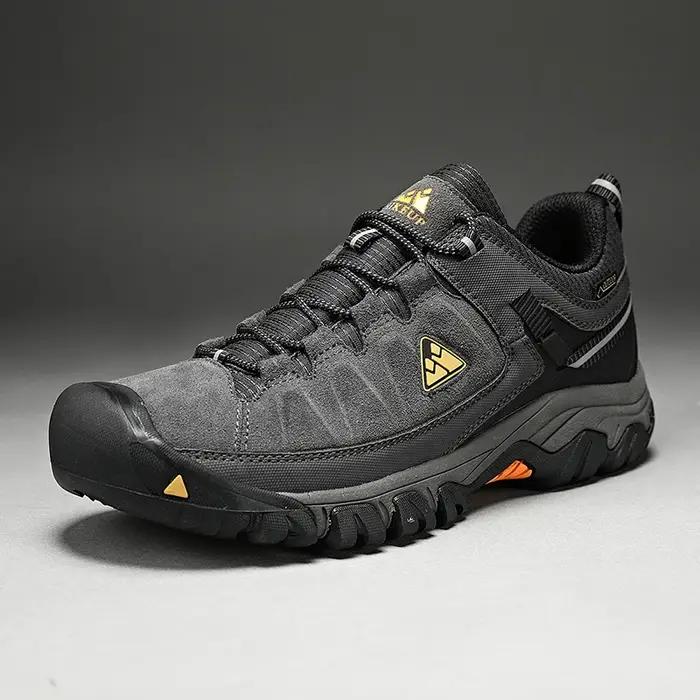 HIKEUP nouvelles chaussures de randonnée pour hommes de haute qualité chaussures d'escalade en cuir