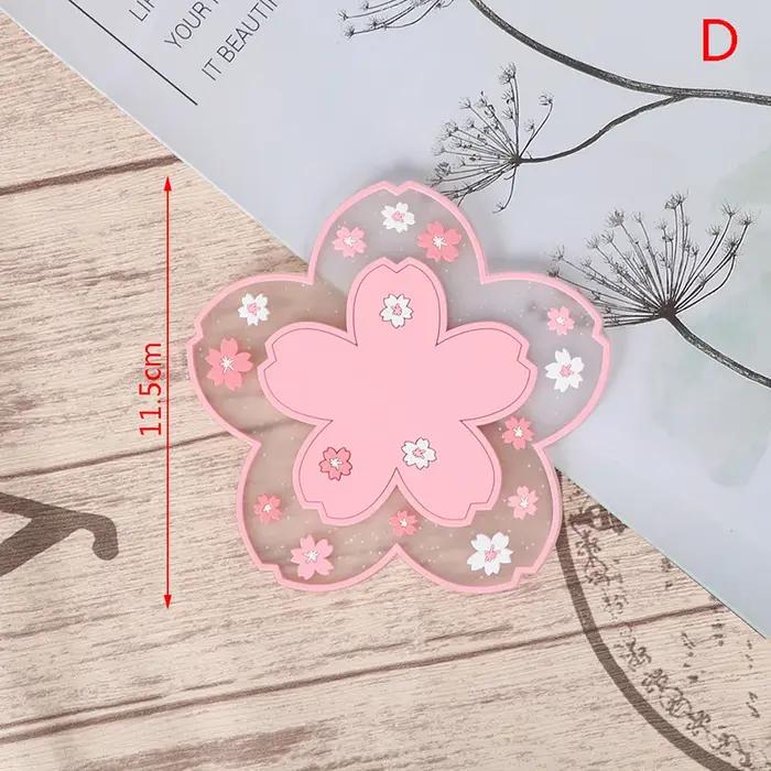 Coussin d'isolation thermique en fleurs de cerisier, tapis de Table à manger, coussinets de tasses a