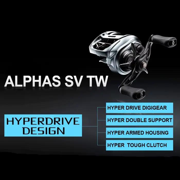 Moulinet Daiwa ALPHAS SV TW 2022 - Baitcasting eau salée traînée 175kg pour pêche sportive