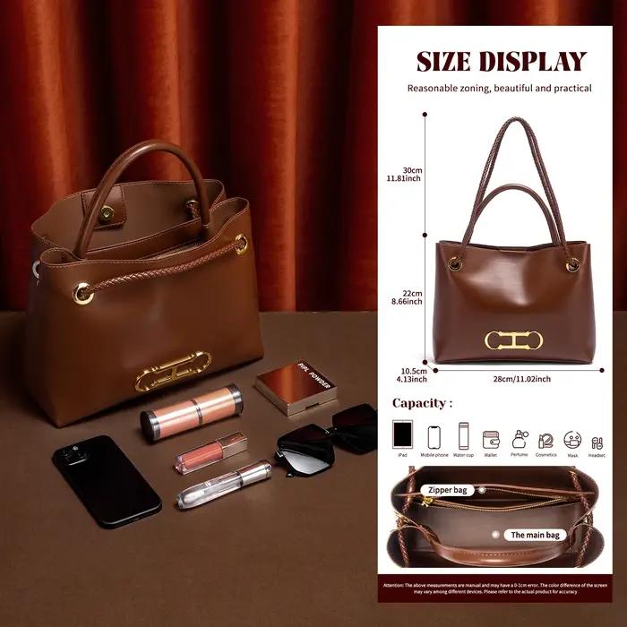 Sac à main pour femmes, fourre-tout minimaliste noir, à double usage, pour les déplacements, nouvell