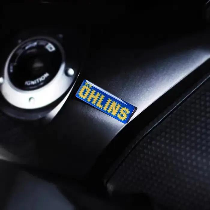 Autocollants de colle pour tuyau d'échappement de moto, 2 pièces, décoration réfléchissante pour AR