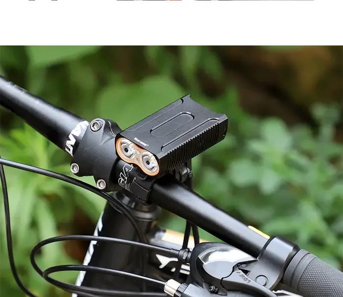WEST BIKING-enquêter avant étanche à 2 LED pour vélo de route et VTT, éclairage de sécurité à haute