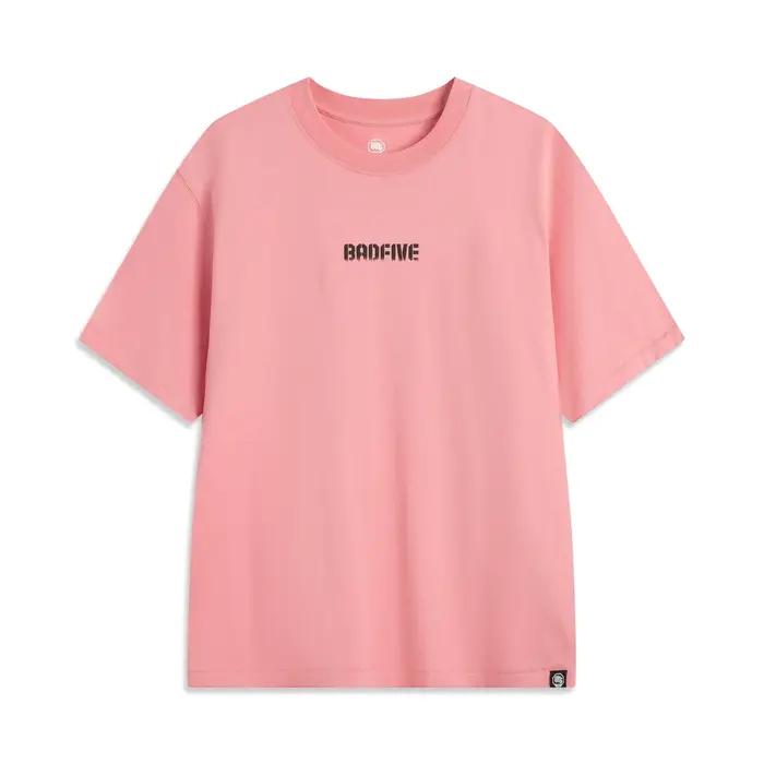 T-shirt Li-Ning BADFIVE homme 100% coton coupe ample confortable décontracté basket culture