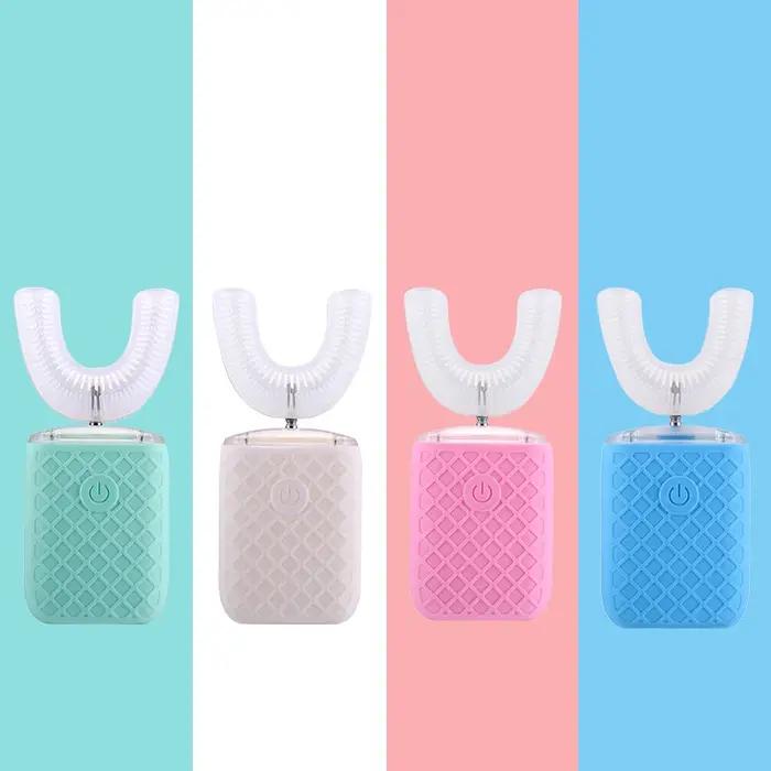 Brosse à dents électrique automatique intelligente à 360 degrés, Type U pour adultes et enfants, bro