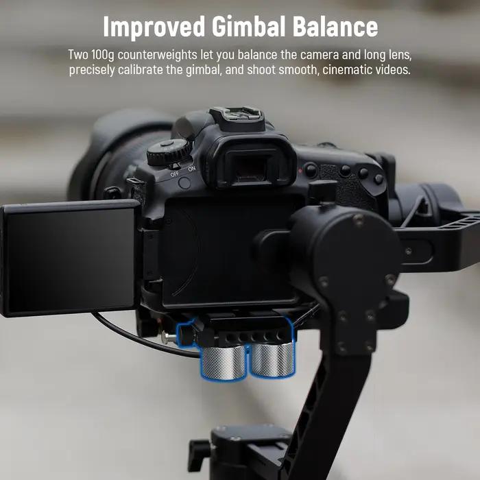 NEEWER – Kit de contrepoids et pinces à cardan, pour DJI Ronin RS4 Pro RS4 RS3 Pro RS3 RS2 RSC2 ZHIY