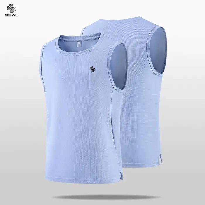 SBWL T-shirts de sport sans manches de haute qualité pour hommes et femmes, gilets de sports de plei