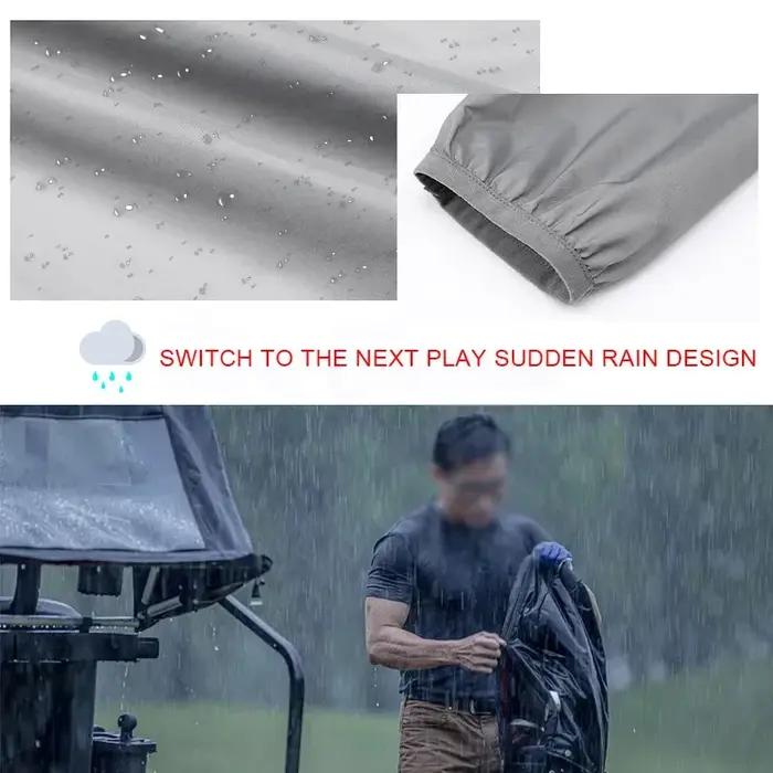 Veste de pluie imperméable pour le golf, légère, à séchage rapide, protection solaire UV, respirante