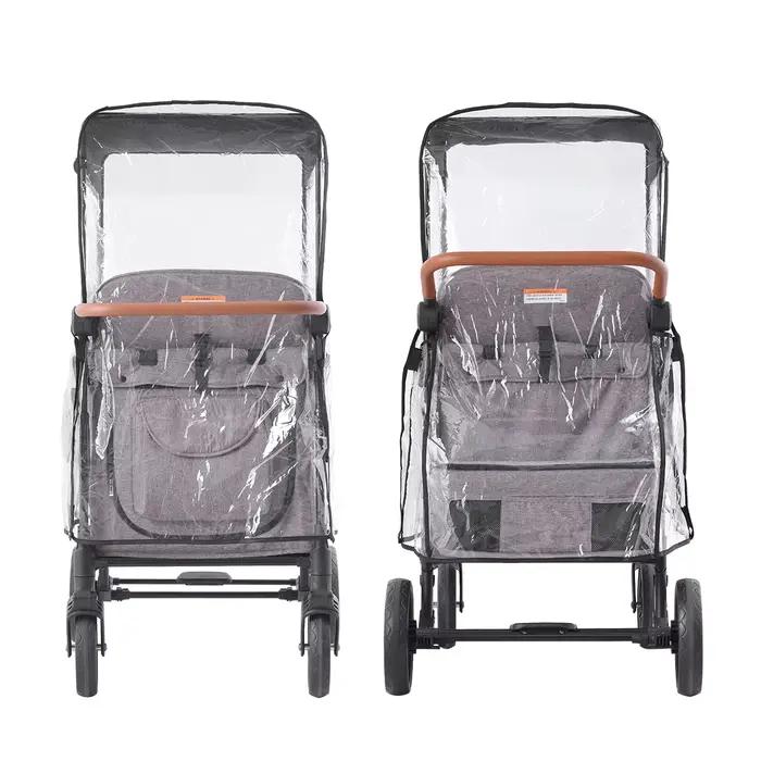 Juste de Pluie pour Poussette W4, Façade Légère Originale, Compatible avec WONDERFOLD W4, Protection