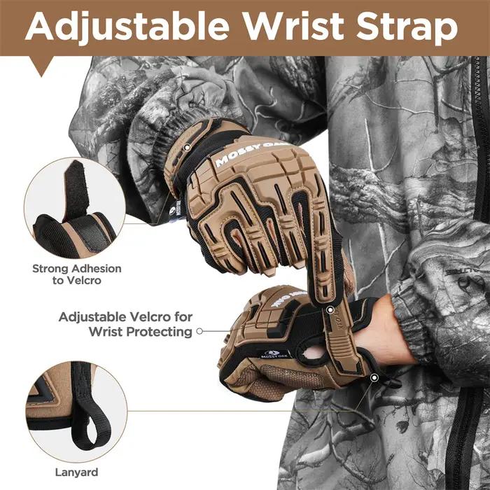 MOSSY OAK-gants militaires pour écran tactile à doigt complet pour hommes, gant tactique, chasse, Pa
