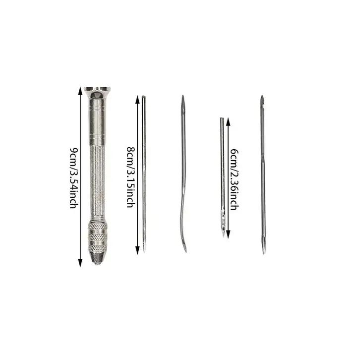 Ensemble de poinçons de couture en cuir, Kit d'outils de réparation de chaussures multifonctions rem