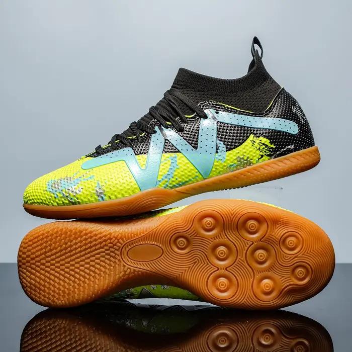 Chaussures football hommes fond plat - Entraînement confortable antidérapant durable adultes adolescents