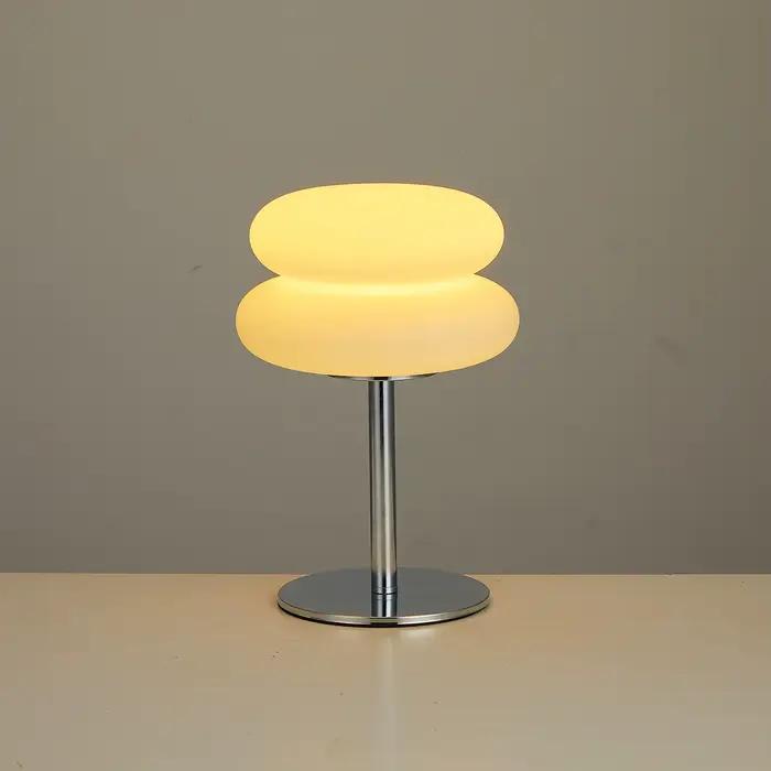 Bauhaus lampe de table abat-jour en plastique chambre chevet salon lampe champignon nordique 9 nivea