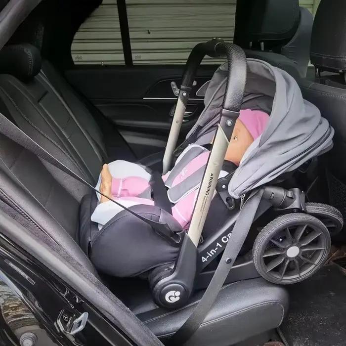 2025 nouveau bébé poussette 4in1 multifonctionnel nouveau-né bébé poussette 3in1 pliable panier Type