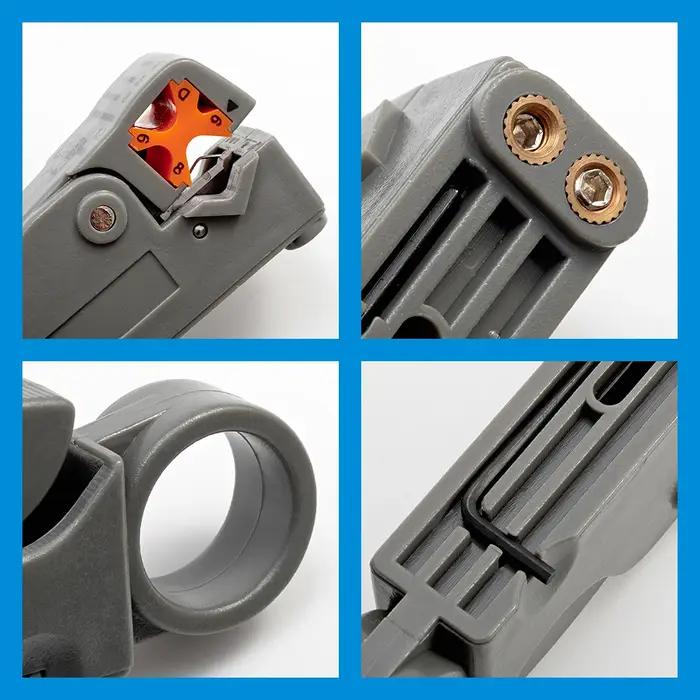 Pince à dénuder, outils de câbles métalliques de décantation, dénudeur, clé hexagonale en acier inox