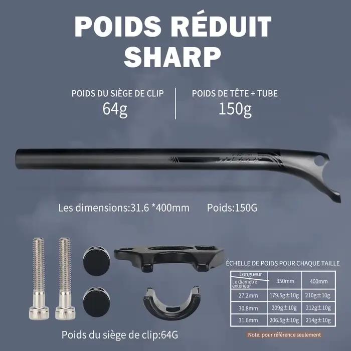 TOSEEK – tige de selle en carbone 27.2/30.8/31.6mm