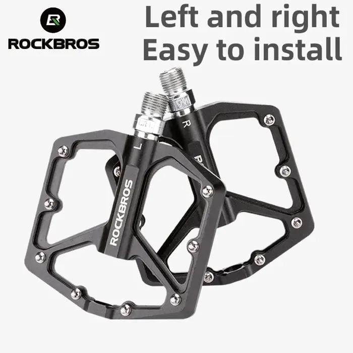 ROCKBROS – pédales de vélo antidérapantes en alliage d'aluminium, roulement scellé ultraléger, acces