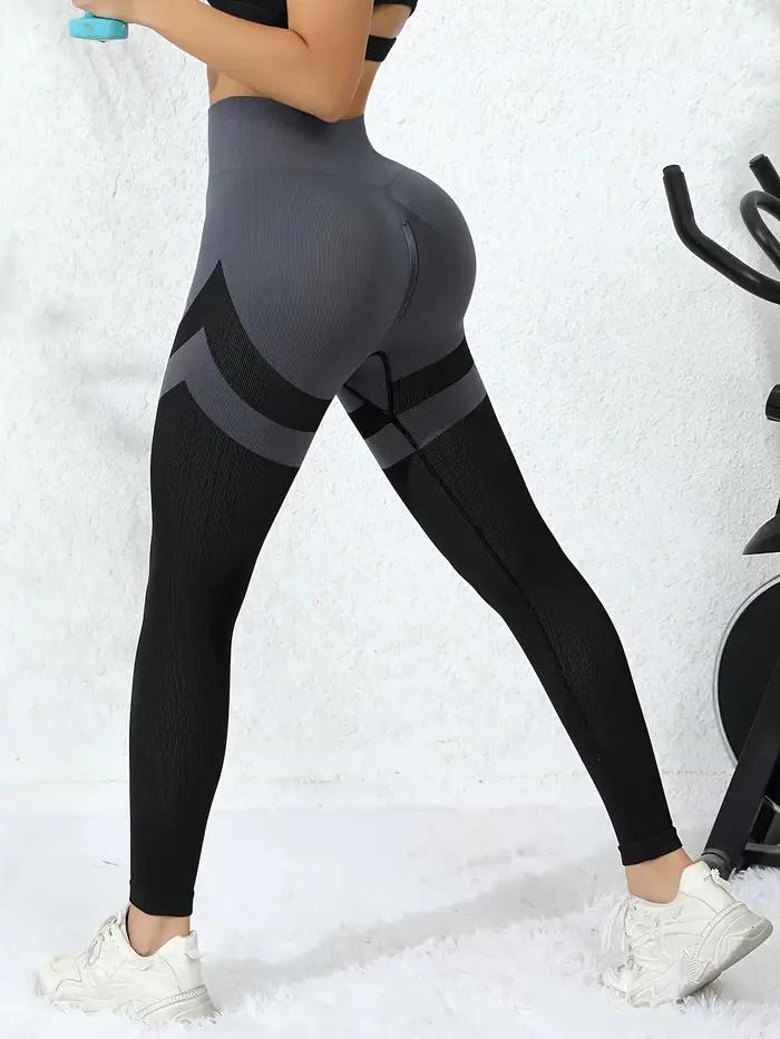 Legging froissé sans couture femme - Collants entraînement levage fesses yoga taille haute fitness