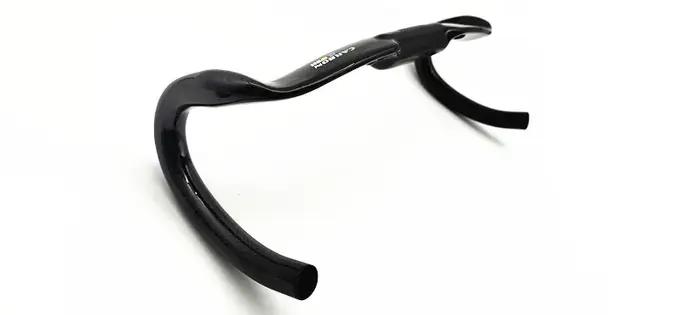 Guidon Vélo Route en Fibre de Carbone SAMANA WCS Largeur 420mm 440mm Design Cassé Vent pour Course Position Confortablément Aggressive