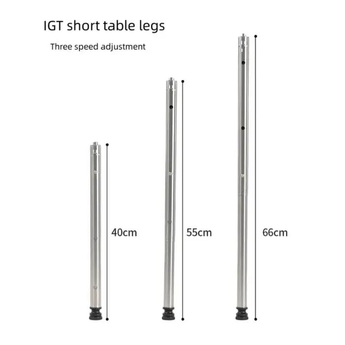 Pieds de Table IGT en Acier Inoxydable, Portables, Extensibles Librement, Durables, Naturels, Access