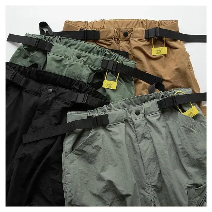 Pantalon multifonctionnel multi-poches pour homme, salopette décontractée rétro, ample, montagne, ex