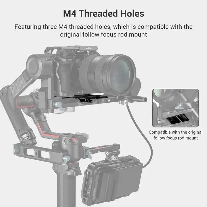 SmallRig Manfrotto plaque de dégagement rapide pour DJI RS3 /RS3 Pro/RS 2/RSC 2/RS 4/RS 4Pro/Ronin-S