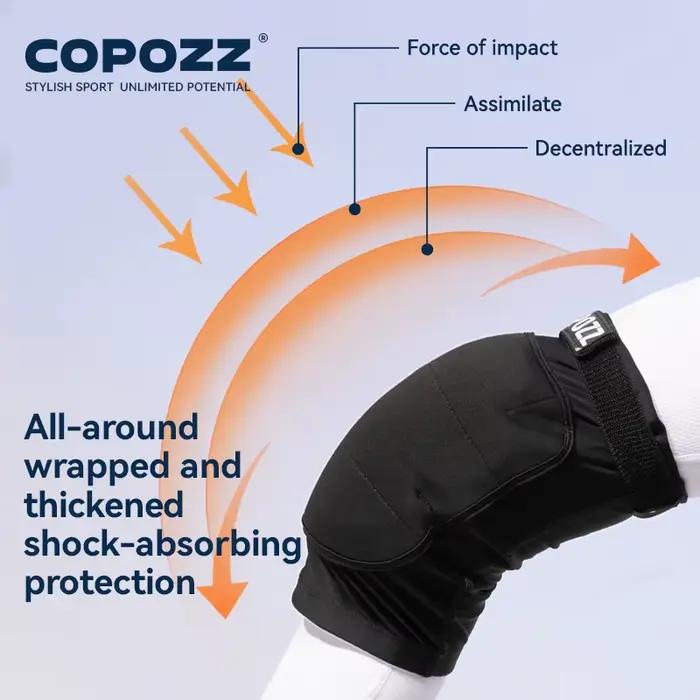 COPOZZ protection genouillères ski patinage - Short rembourré hanches S-XL sports d'hiver