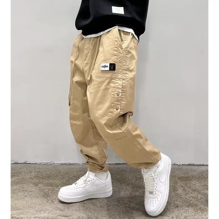 BM extérieur Baggy Cargo pantalon hommes vêtements mode coréenne Sport Joggers Harajuku pantalon de