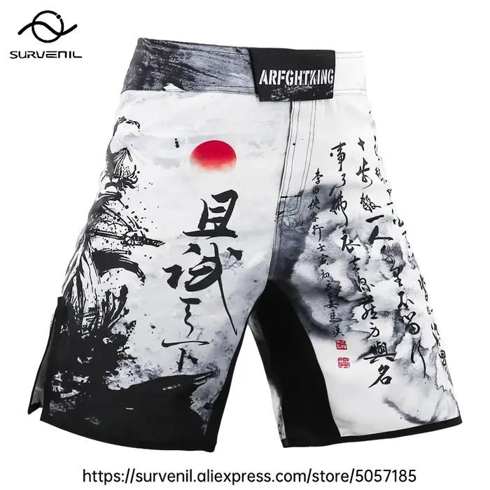 Short de MMA, Jiu Jitsu Muay Thai pour homme, vêtement pour arts martiaux, BJJ, Grappling, déclinais