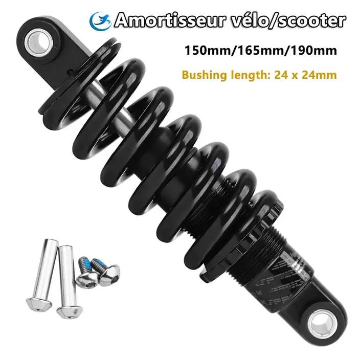 Amortisseur arrière de vtt lvtu suspension ressort hélicoïdal pour vélo électrique fauteuil roulant vtt 150mm 165mm 190mm