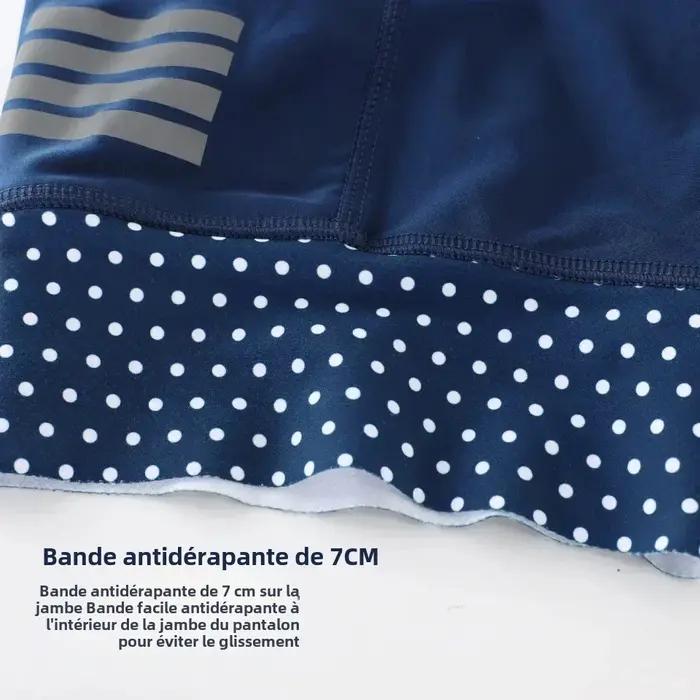 KEMALOCE hommes cyclisme cuissard solide bleu et noir 5D Gel Pad VTT Shorts haut de gamme en plein air respirant vélo se
