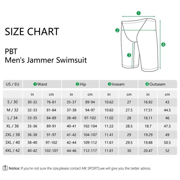 MY KILOMETRE Jammer de natation homme PBT maillot de bain homme Maillots de bain d'entraînement spor