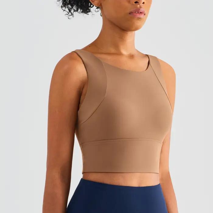 Soutien-gorge sport sexy femme - Haut élastique serré pour yoga gymnastique fitness