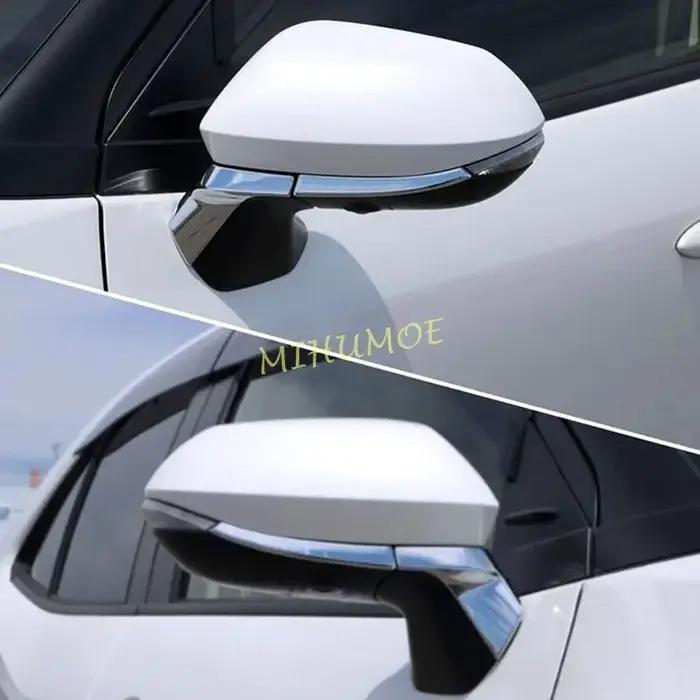 Garnitures de rétroviseur latéral extérieur chromé, accessoires de moulage, Toyota Yadditif Cross 20