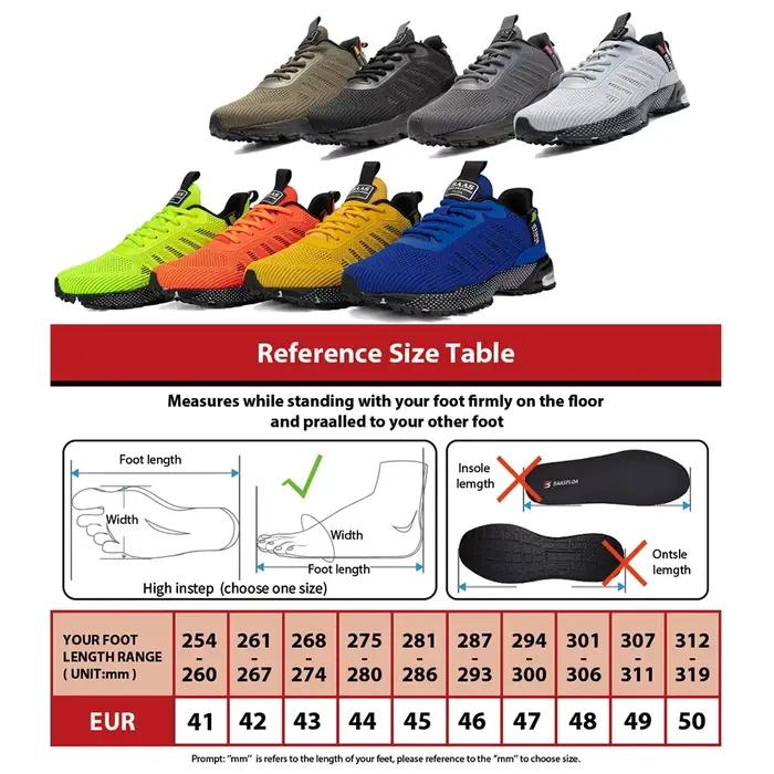 Baasploa – chaussures de course pour hommes, baskets respirantes en maille pour l'extérieur, chaussu