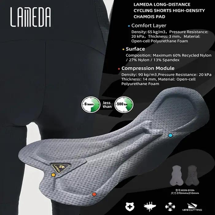 LAMEDA-Bavoirs de cyclisme professionnels pour hommes, collants de vélo de route, pantalons courts d