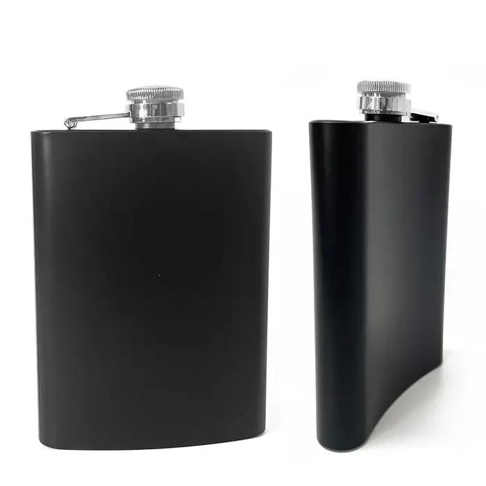 Flacon de hanche Portable en acier inoxydable de 8oz, 1 pièce, Flagon, Pot à whisky, vin, couvercle