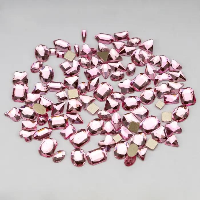 VDD 100/500 pièces nouvelle couleur forme mixte verre cristal Strass Flatback Strass paillettes bril