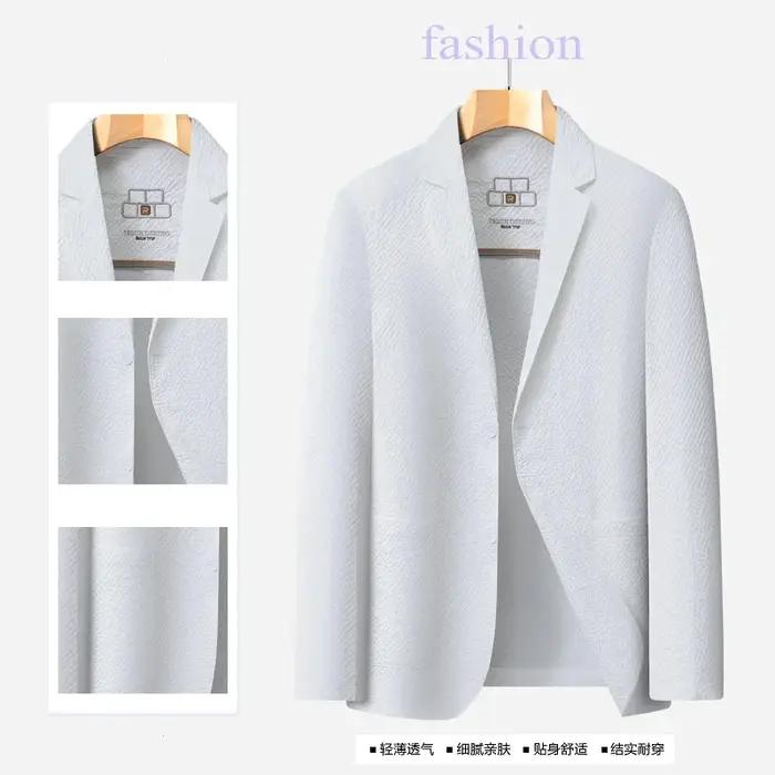 Veste décontractée de protection solaire pour homme de haute qualité, de couleur moyenne à claire, f